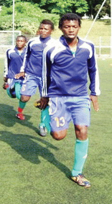 Pacifique Shema (in-front) joined junior wasps training camp last week. Net photo.