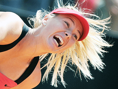 Third seed Sharapova is seeking her 28th career title. Net photo.