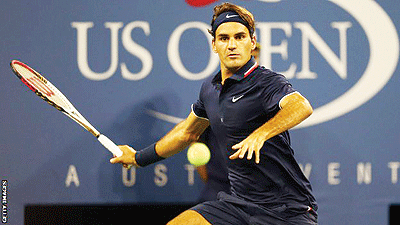 Roger Federer eases to first-round win over Donald Young. Net photo.