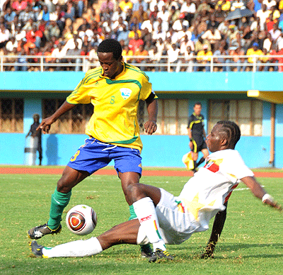 Haruna Niyonzima (standing), who plays for Yanga in Tanzania, believes the more pros the better for Amavubi's future. The New Times / File.Haruna Niyonzima (standing), who plays for Yanga in Tanzania, believes the more pros the better for Amavubi's future