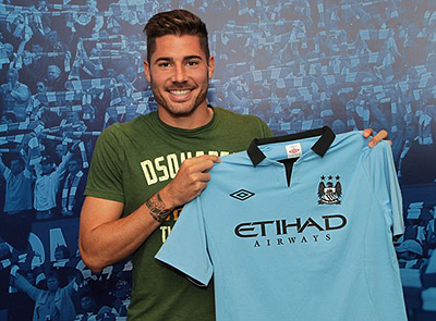 Manchester City new boy Javi Garcia. Net photo.