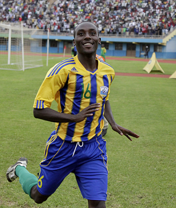 Junior wasps' midfielder Tumaine Ntamuhanga has been training with APR this pre-season. The New Times / T. Kisambira.