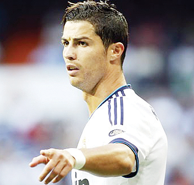 Cristiano Ronaldo refused to celebrate his 150th goal for Real Madrid on Sunday evening. Net photo.