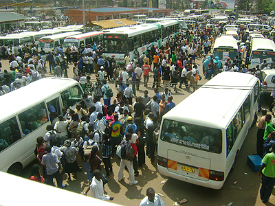 Buses at Nyabugogo taxi park. The New Times / Goodman F