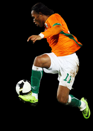 Ivory Coast captain Didier Drogba.  Net photo.