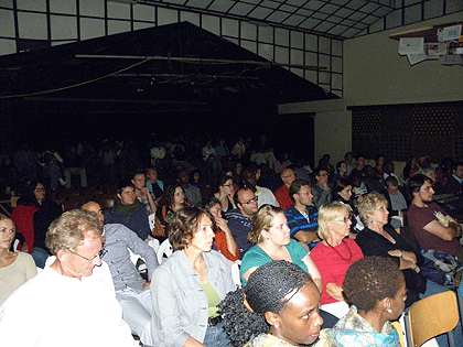Viewers at the screening of the movie. The New Times / Andrew.
