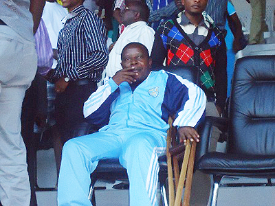 Chrisostome Sembagare attends the charity match two ago between his two former clubs Rayon Sport and Kiyovu. The New Times/P. Kamasa.