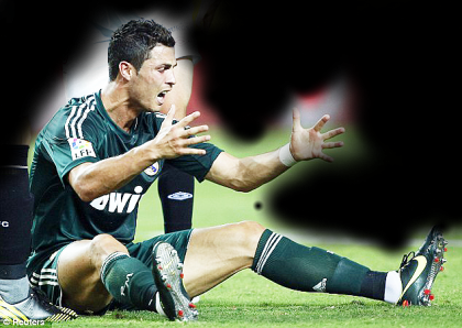 Real Madrid's Ronaldo had a disappointing match against Sevilla last time out and will be hoping to improve against Rayo.  Net photo.