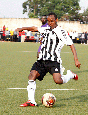 Jean Claude Iranzi made one and second another as APR came from behind to beat Marines 2-1 on the opening day of the new season. The New Times / File.