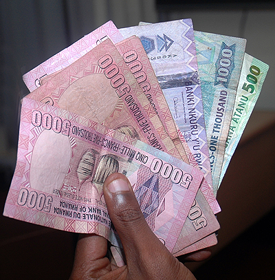 Central bank interventions are needed to keep the Franc affloat.  The New Times / File.