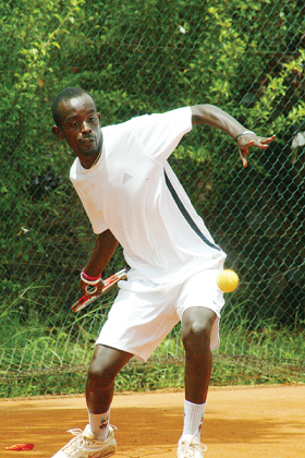 Dieudonnu00e9 Habiyambere faces an uphill task against Uganda's teenage sensational David Oringa in quest for a semi final slot. The New Times/File.