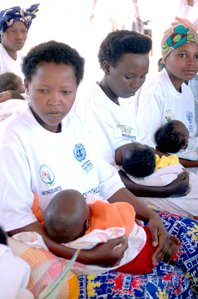 Mothers wait for immunisation of their babies . The New Times / File.