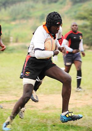 Lucien Bikamba, who scored two tries in the tournament, was one of few bright spots for Silverbacks.  The Sunday Times / File.