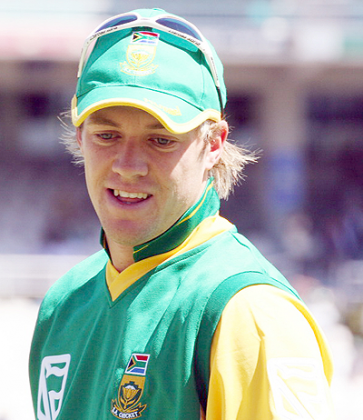 South African captain AB de Villiers.