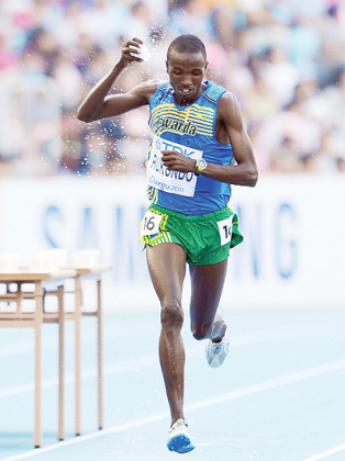 Sylvain Rukundo finished at the 13th IAAF World Athletics Championships Daegu 2011. Net photo.