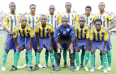 THE FUTURE: The U-20 team which beat Namibia 2-1 to qualify to the next round of the Africa Youth Championship. The New Times/File.