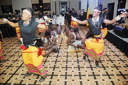 Traditional dancers doing what they know best. Photos/John Mbanda.