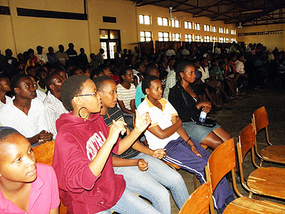 Kagarama students during the concert