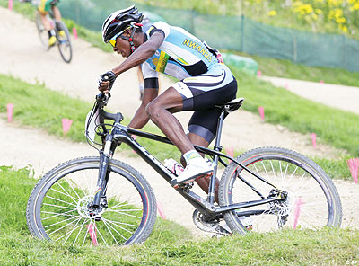 Niyonshuti rides for South African MTN Qhubeka Team. Net photo.