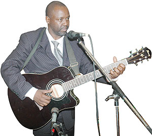 Jean Paul Samputu perform during a past event. The New Times / File