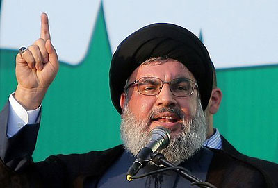 The leader of Lebanonu2019s Hezbollah, Hassan Nasrallah. Net photo.
