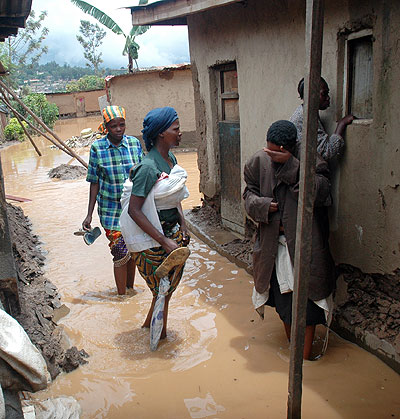 Victims of past floods in the Western Province. The New Times / File.