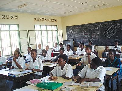 Students of FAWE Girlsu2019 l busy din class. The Sunday Times / File.