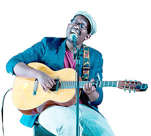 Belgium-based Rwanda singersongwriter, Jean Pierre Ntwali, aka Jali mesmerizes local music lovers. 