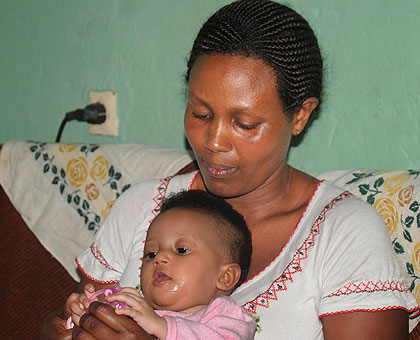 Baby Fiona Uwase and her mother. The New Times / J. Mbanda