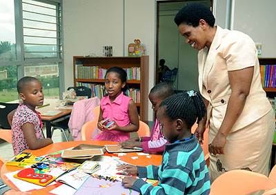 Children under guided study. The New Times /File.