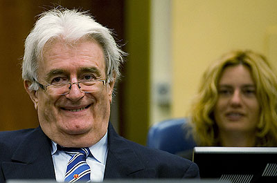 Karadzic was earlier acquitted of one count of genocide, but is left with 10 other war crimes and genocide charges. Net photo.