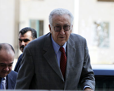 The violence came on the eve of arrival of Lakhdar Brahimi, the UN-Arab League envoy, in Damascus. Net photo.