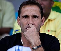 French Coach Didier Gomes da Rosa held talks with Rayon Sport club management last night.  The Sunday Times /  T. Kisambira.