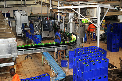 Inside SKOL Brewery . The New Times / File.
