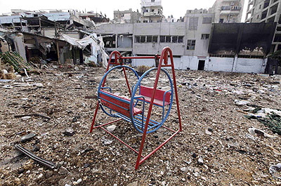 Assadu2019s government has told the UN that sanctions against it are hurting children. Net photo.