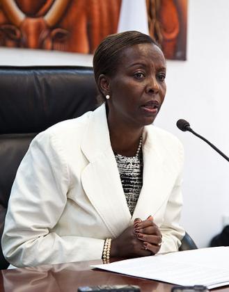 The Minister of Foreign Affairs, Louise Mushikiwabo.