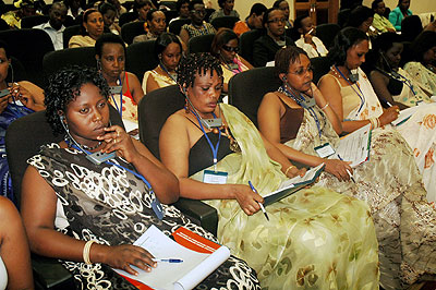 Women at a business meeting. A new programme by African Development Bank is seeking to empower women. The New Times / File.