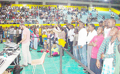 Petit Stade was the hub of fun on Friday night when U.S Hip-hop artiste Mahogany Jones and her band mesmerised revellers. All photos / Dennis Ndemo