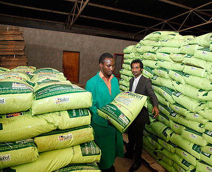 Some of the fertilizers that were imported in the past. The New Times / File.