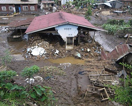Remains of a demolished house.  The New Times / Sam Nkurunziza.