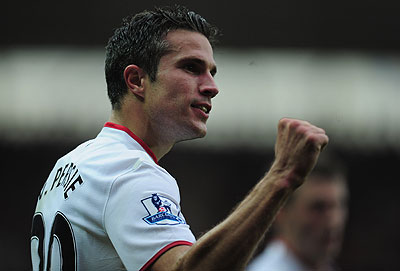 Arsenal will be desperate to stop their former talismanic striker, who has scored 7 league goals already for United. Net photo.