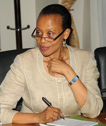 The Permanent Secretary in the Ministry of Gender and Family Promotion, Julienne Munyaneza. 