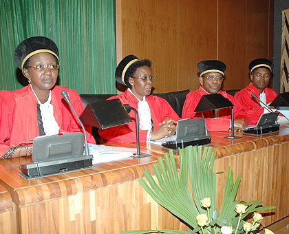 Court judges at a past national event. The New Times / File.
