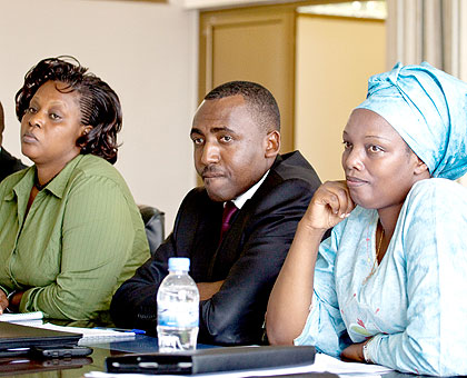 Officials from the Southern Province before PAC. They claim district accountants are overloaded with work. The New Times / Timothy Kisambira.