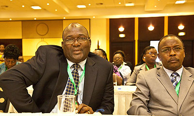 Participants during the Regional Social Security executives meeting at Serena Hotel. The New Times / T. Kisambira.