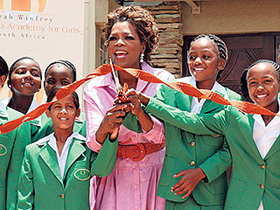 Oprah Winfrey has been an ispiration to many young people around the world.  Net photo.