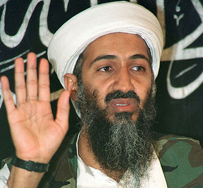Former al-Qaeda leader Osama bin Laden. Net photo.
