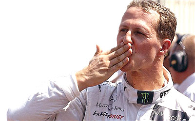 Schumacher will retire from Formula One at the end of the season. Net photo.