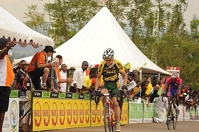 Team South Africa's Lill Daren won the seventh stage from Rubavu to Kigali to reclaim the Yellow Jersey on Saturday. Sunday Sport; P. Kamasa