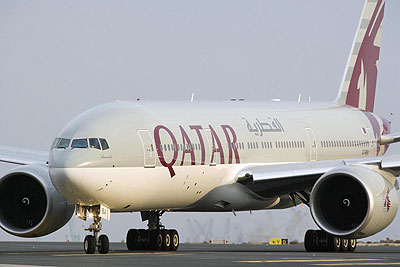 A Qatar Airlines plane: The airline seeks to increase cargo capacity which would drive down transport costs.